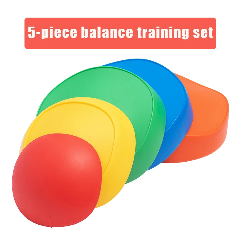 Caption 5 piece balance training set with the stepping stones on the picture