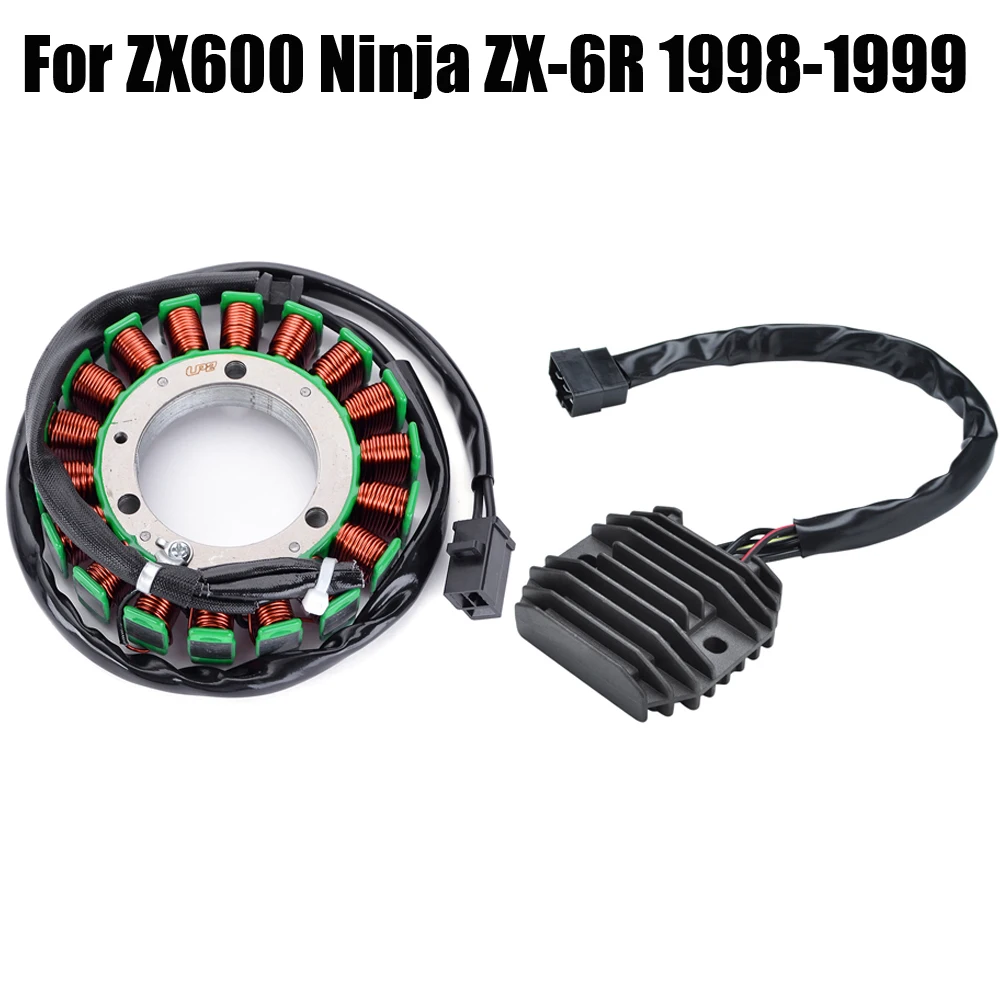 

Выпрямитель регулятора напряжения + катушка статора мотоцикла для Kawasaki ZX600 Ninja ZX-6R 1998 1999 / Ninja ZX 6R ZX6R