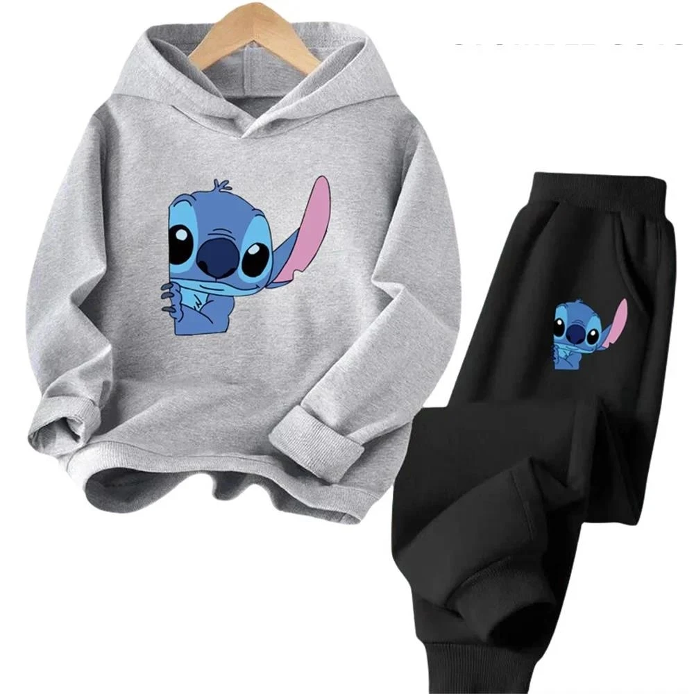 thumbnail image 1 of Sudadera con capucha con estampado de Stitch Trucksuit Harajuku para niños de 3 a 14 años, moda urbana de otoño, jersey para niños y niñas, deportes al aire libre, 1 of 5
