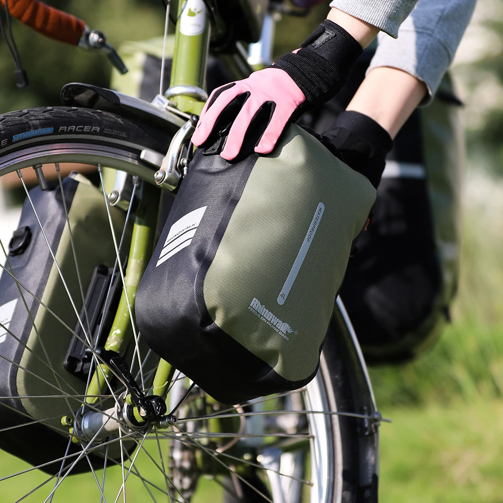 Rhinowalk-電動自転車用フロントフォークバッグ,防水,クイックリリース