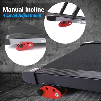 Folding Treadmill - Foldable Home Fitness Equipment with LCD for Walking & Running - Cardio Exercise Machine - Preset 5
