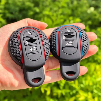 New Silicone Key Fob Cover Key Protection Case for BMW MINI COOPER S ONE JCW F54 F55 F56 F57 F60 CLUBMAN COUNTRYMAN Accessories 1