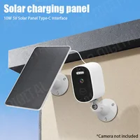 Panneau solaire 10W 5V, panneau de chargement, sonnette, caméra de Surveillance, faible consommation, Surveillance de sécurité, sortie type-c 10W 1