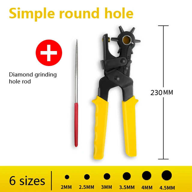 Dropship Eyelet Hole Puncher Leather Belt Hole Punch Plier Revolve Sewing  Machine Bag Setter Tool Watchband Strap Household Leathercraft to Sell  Online at a Lower Price