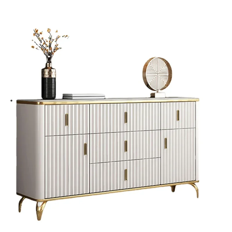 Dish Modern Wood Sideboards Kitchen Nordic Shelves Modular Luxury Sideboards Storage Table De Chevet Small Room Furnitures HDH
