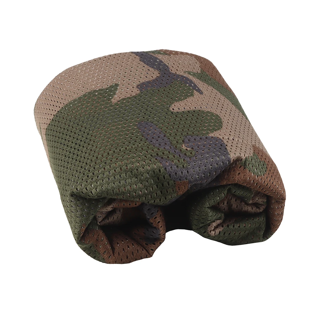 Tactical Concealment Netting 1.5*2m Camouflage Net Outdoor CS Wargame Hiding Portable Lightweight Army Shade Net Polyester Fibre