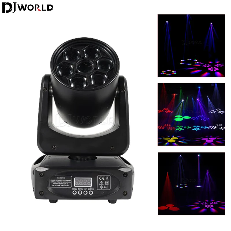 

LED Beam Wash Six Bees Eyes 6X15W 4IN1 RGBW 100W Moving Head Light Spot Gobo/Pattern Lights For DJ Disco Party Clubs Bar