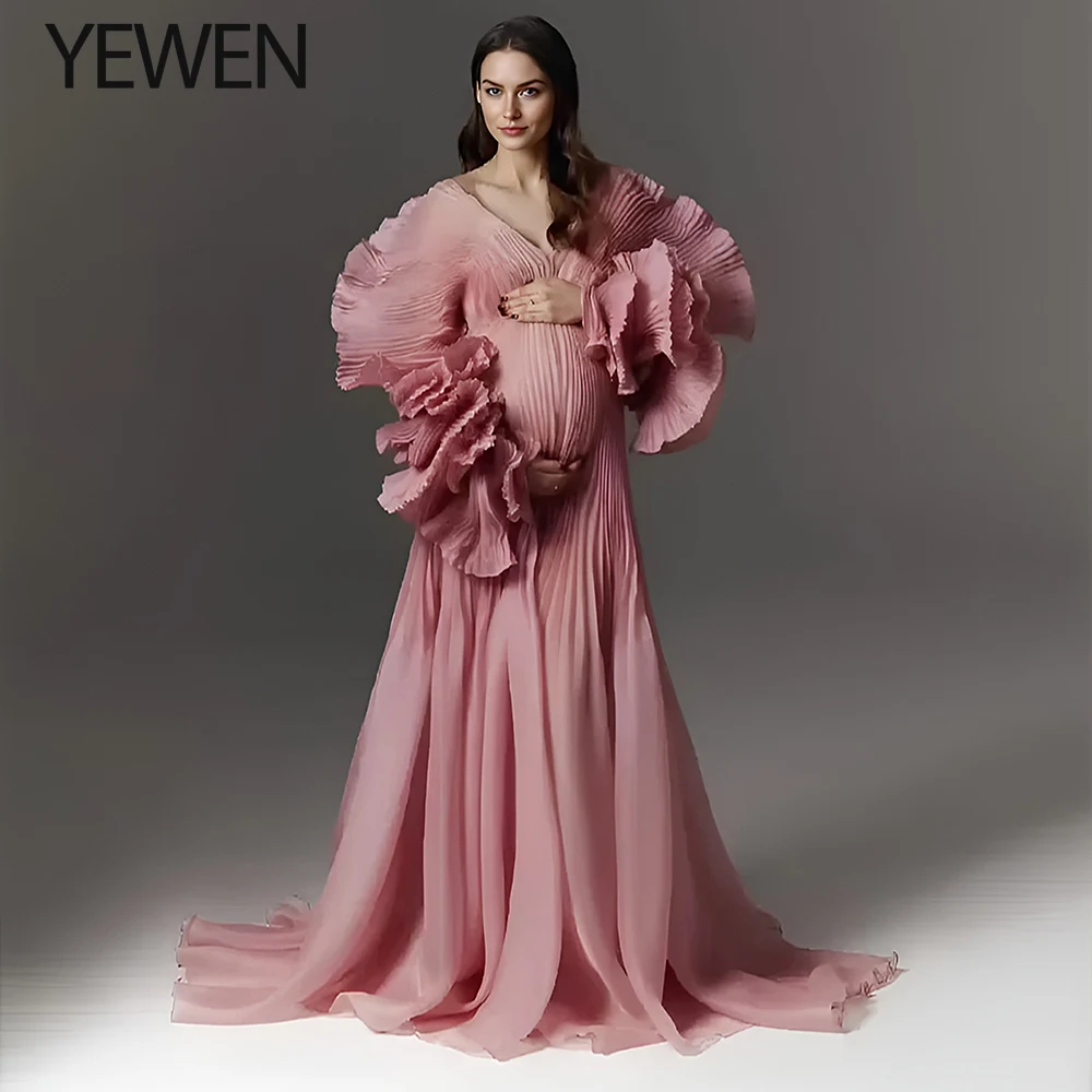 sachin and babi light blue dress Pink Elegant Maternity Dresses For Baby Shower