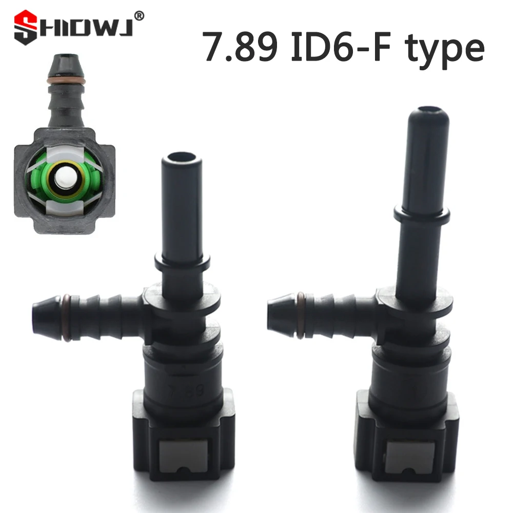 Fuel Line Connector 7.89 ID6 Auto Car Fuel Line Bundy Tee Hose Coupler Nylon Motorcycle Hose Coupler Quick Release Connect Connector Car Accessories