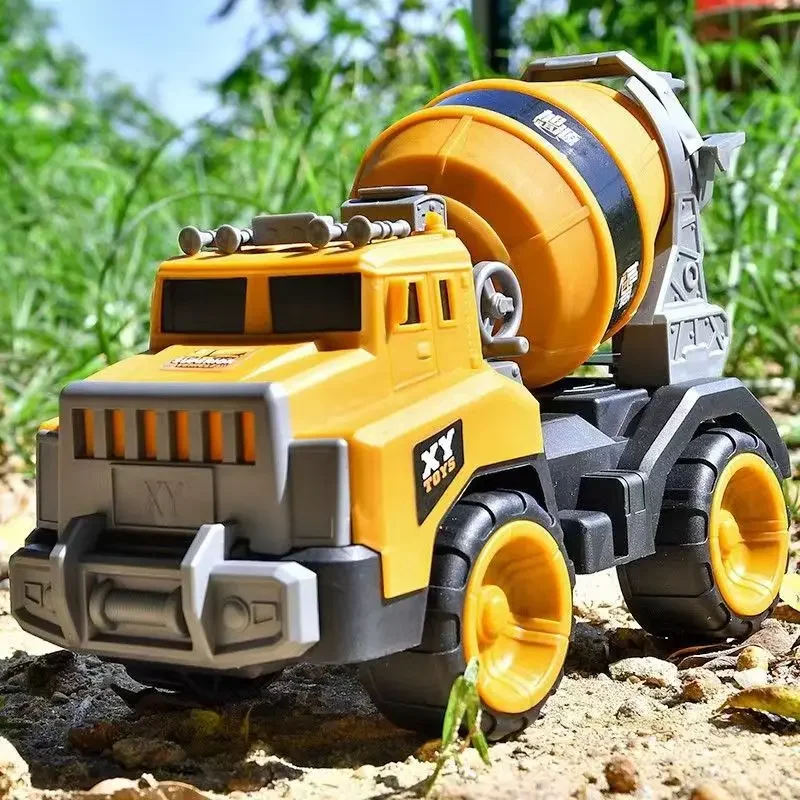 Kids Classic Simulation Inertia Engineering Car Toy Excavator Model Tractor Toy Dump Truck Model Car Toys for Children Gift - 3