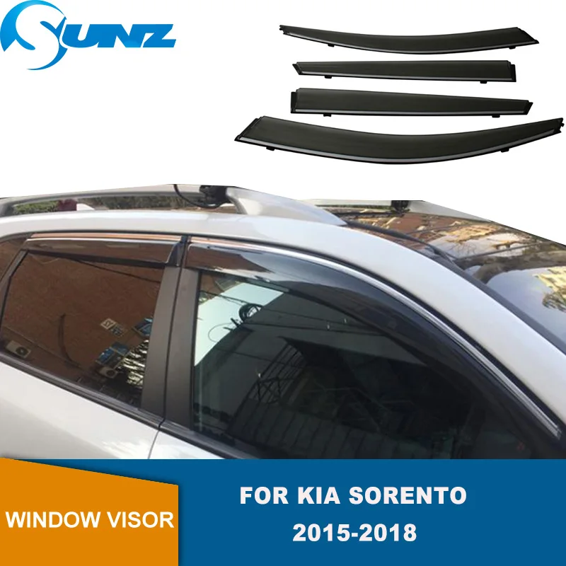 Side Window Deflectors For Kia Sorento 2015 2016 2017 2018 Smoke Window