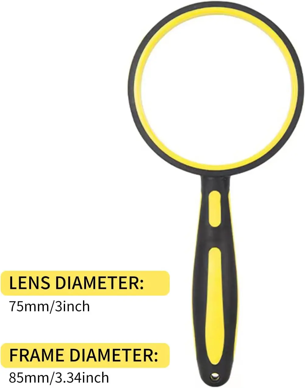 Magnifying Glass 6-10X Kids Magnifying Glass with Non-Slip Rubber Handle for Seniors Reading Kids Nature Exploration