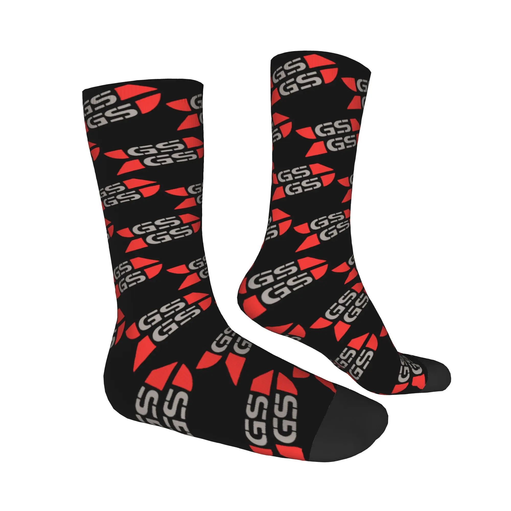 Benutzerdefinierte süße Druckmotoren GS Weltkarte Racing Socken für Frauen Männer Stretch Sommer Herbst Winter klassische Crew Socken – Detail 3