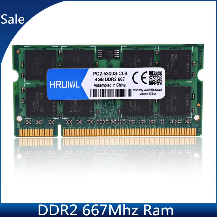 Censous 2 x 4 GB DDR2 Laptop RAM 667 MHz PC2 5300 SODIMM 2RX8 200 Pin voor Laptop Memory
