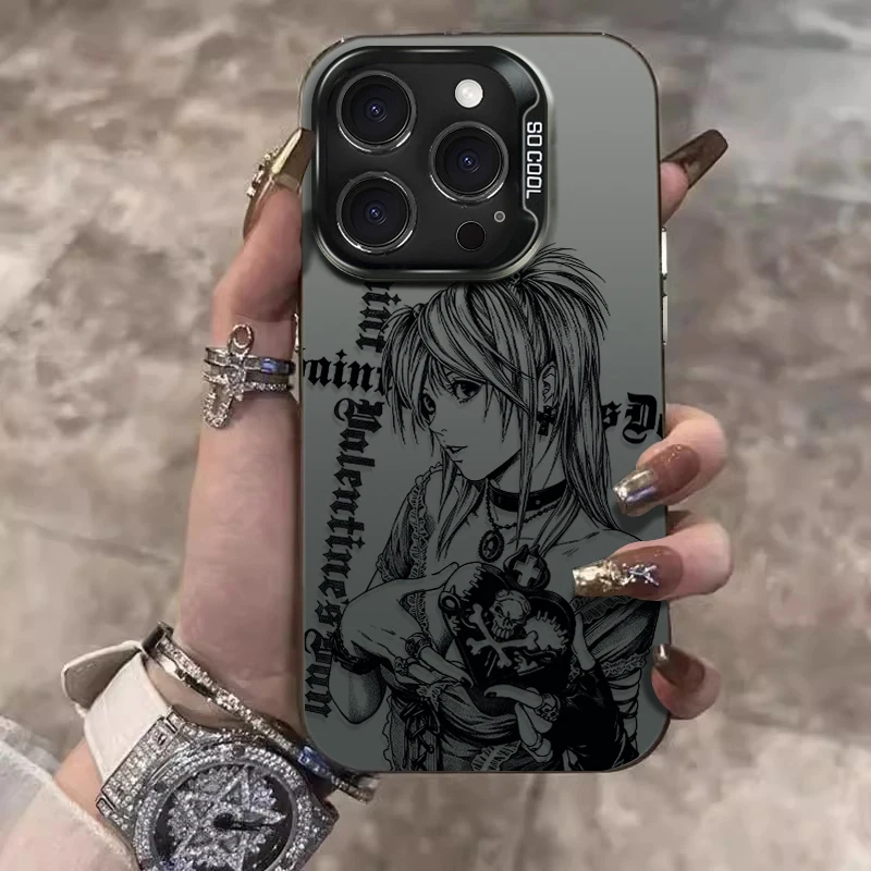 Gothic Style Death Note L & Misa Phone Case Cover