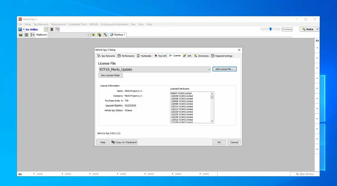 Merlo Vehicle Spy 3 3.8.2.111 Programmi Flash