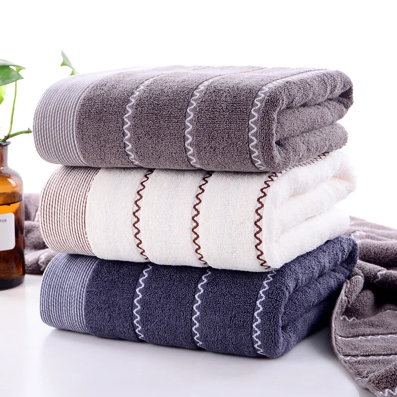 LargeBathTowels100Cotton140x70cmExtraBeachTowelsLighter