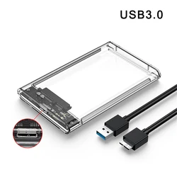 Clear External Hard Drive Case with USB 3.0/Type C Connectivity and UASP Support (USB 3.0)