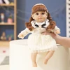 14 Inch New Reborn Doll 35CM Voice Girl  Bebe Baby With Fashion Clothes Smooth Soft Skin Vinyl Head Limbs Cotton Body Kids Gift 1