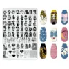 Cartoon Character Halloween Nail Art Stamping Plate Template Wizarding Animals Heart Image Stencil Mold Nail Printing Tools Draw 1