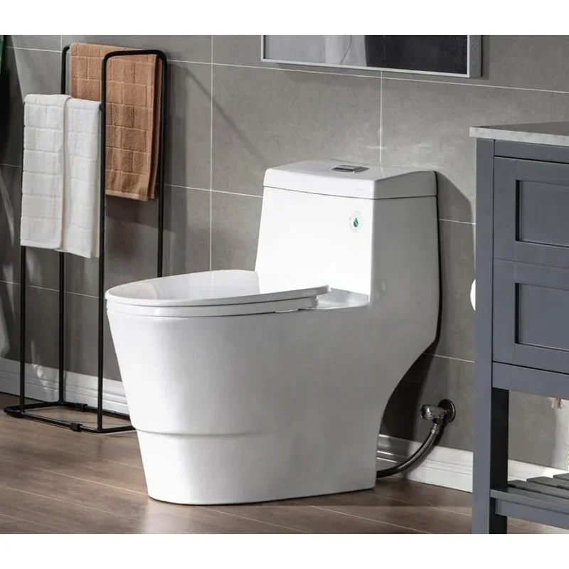 One Piece Toilet with Soft Closing Seat, Chair Height, 1.28 GPF Dual, Sensed, 1000 Gram MaP Flushing Score Toilet with Cho