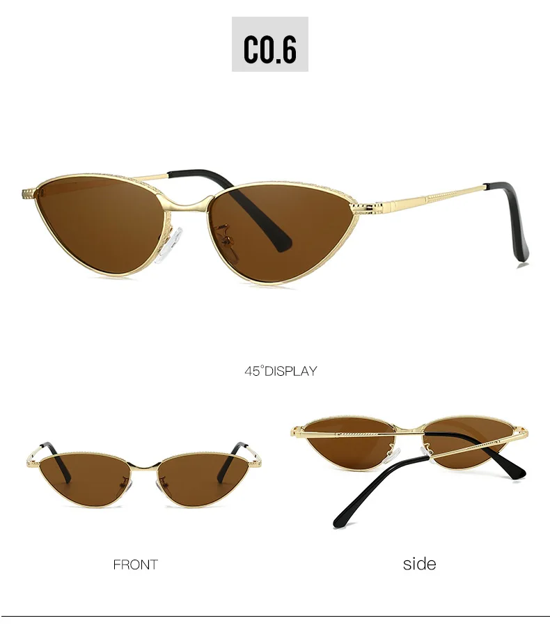 Y2K Vintage Cat-Eye Sonnenbrille für Damen und Herren 2026 Neue Luxusmarken-Designer-Sonnenbrille Beliebte Sexy Damen Metall Trendige Schattierungen – Detail 21