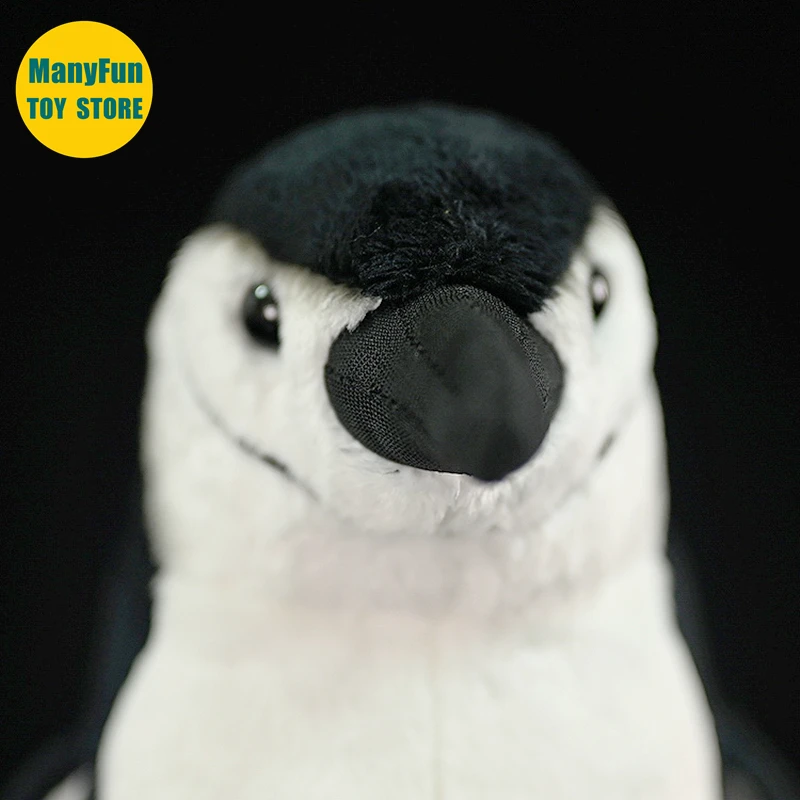 Realistic Chinstrap Penguin High Fidelity Penguin Plushie Penguin Plush Toys Lifelike Stuffed Animals Simulation Doll Kawai Toy 5