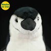 Realistic Chinstrap Penguin High Fidelity Penguin Plushie Penguin Plush Toys Lifelike Stuffed Animals Simulation Doll Kawai Toy 5