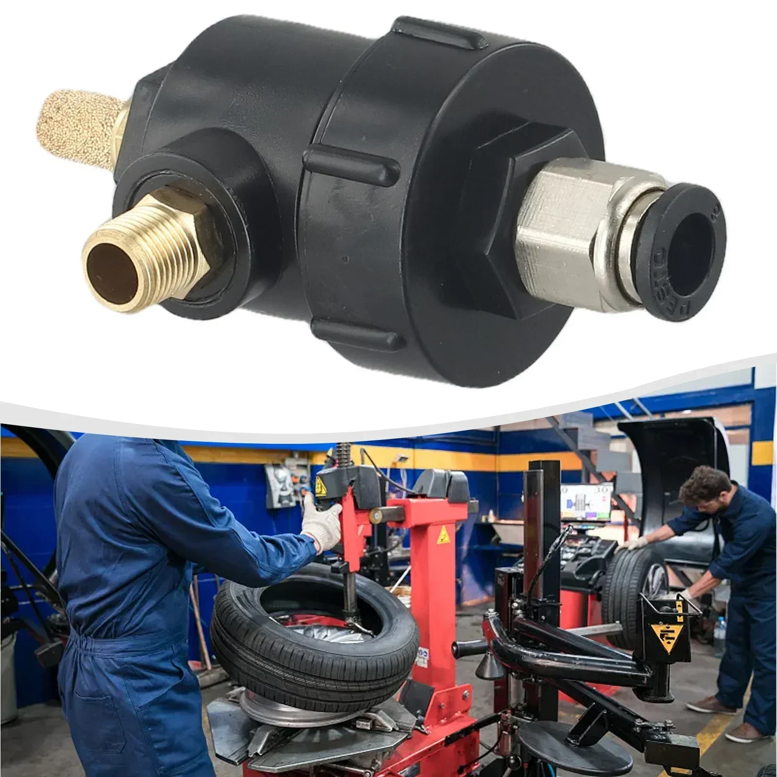 G1/8 Tire Dismantling Machine Quick Safety Valve Bead Separator Release Discharge Valve Universally One-Tooth Thread Style