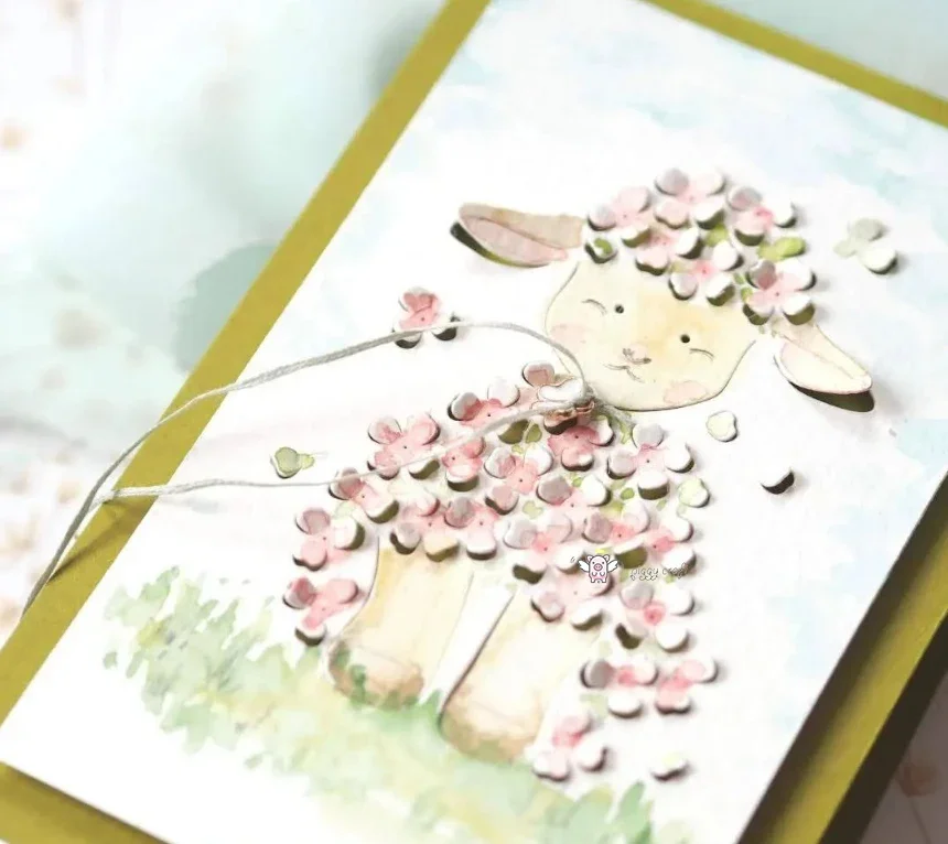 Mmao Craft Metall-Stanzformen, Stanzformen für Blumen, Schafe, Dekoration, Scrapbook, Papierhandwerk, Messerform, Klingenschablone, Stanzschablonen – Detail 2