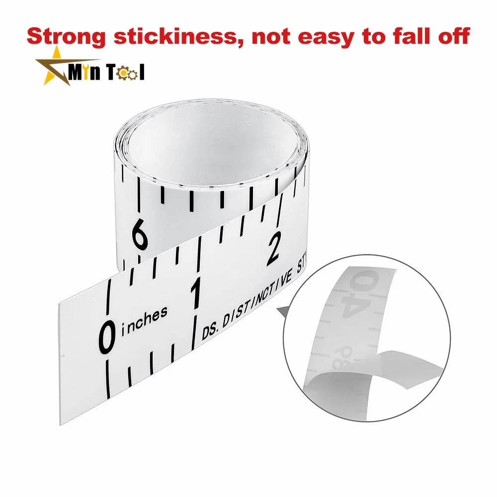

Self-Adhesive Tape Stainless Steel Workbench Ruler Adhesive Backed Tape Measure Metric Scale Rust-Proof Durable Ruler Tool