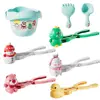 Funny Snowball Maker Clip For Kids Adult Heart Snowflake Duck Shape Clip Tongs for Outdoor Sand Snow Ball Mold Toys Sports Toys 1