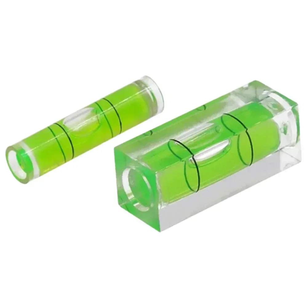 Level Gauge 2pcs Horizontal Bubble Bead Type Spirit-Level Mechanical Strip 40*15mm/9.5*40mm