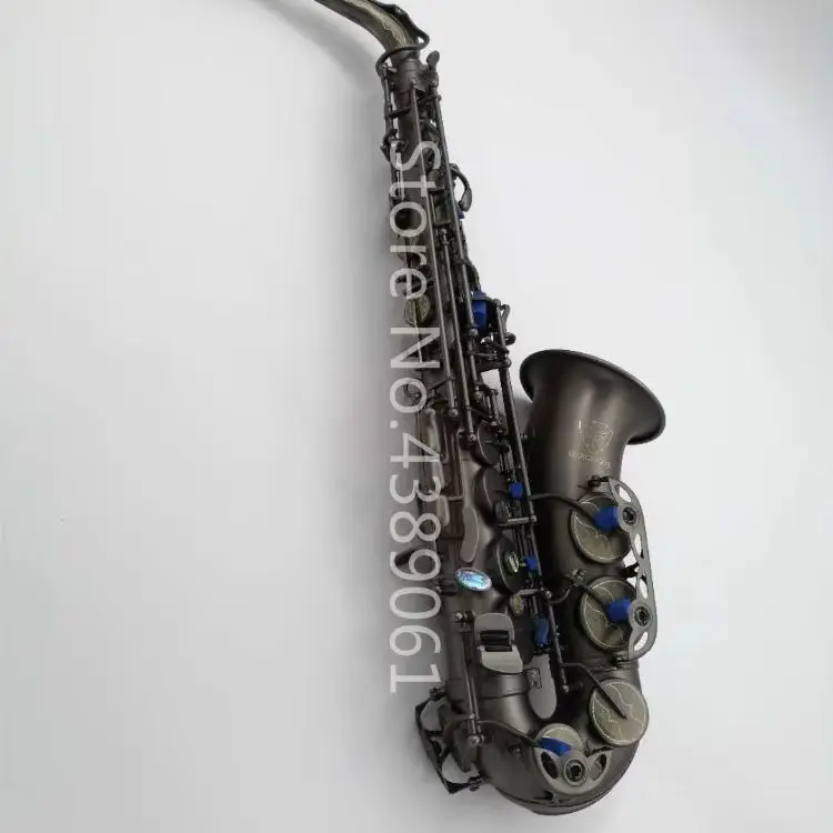 MARGEWATE MGL-322 Alto E Flat Saxophone Retro Matte Black Nickel Plated Eb Tune Sax With Case Mouthpiece