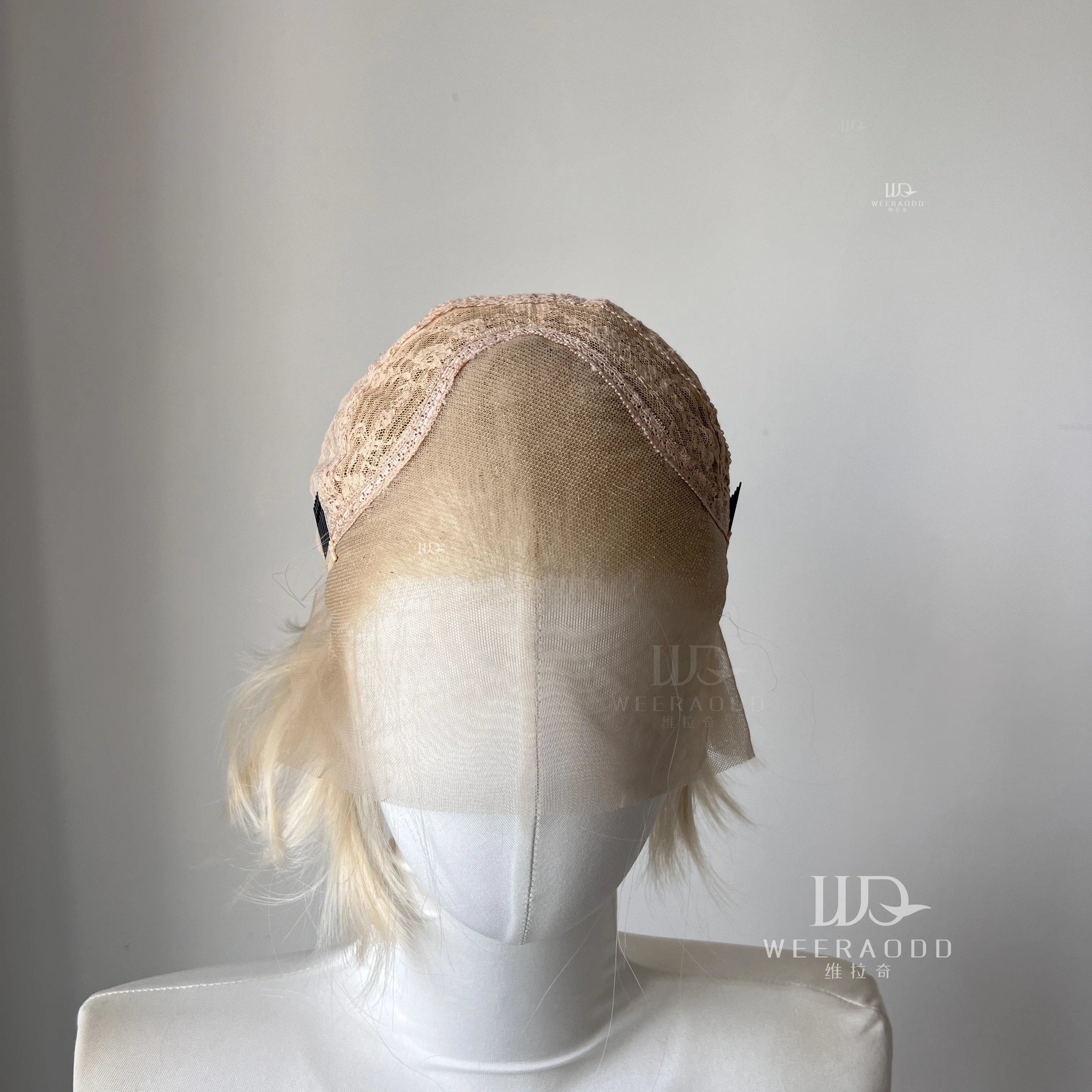 Blonde Lace Front Wigs for Men Short Bob Cut Synthetic Hair 13x4 Lace Front Wigs Free Part Natural Hairline 150%