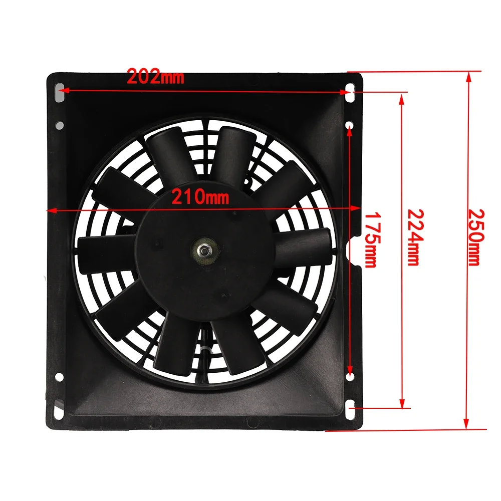 Motorcycle Gy6 12v Cooling Fan Oil Cooler Water Radiator Fan Suitable For KTM Honda Yamaha Pit Bike ATV Quad Kart Dirt Bike