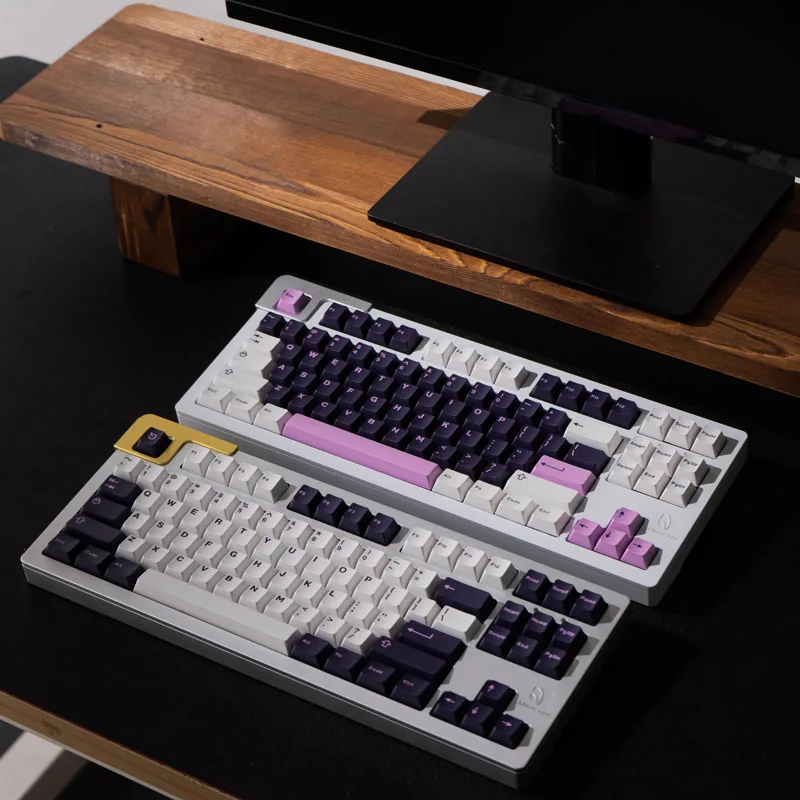 Gmk Ametista Keycap Conjunto para Teclado Mecânico Double Shot Keycaps Perfil Cereja 61 64 68 84 87 96 104 Conjunto Grande 253 Chaves - Imagem 6