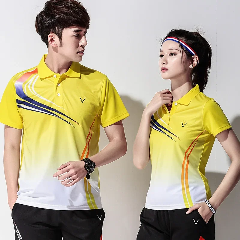 Tischtennis Bekleidung Sports Tennis shirt Sets Women's Sportswear Game , Female Table Set Badminton Shirt + Skorts Men Clothes