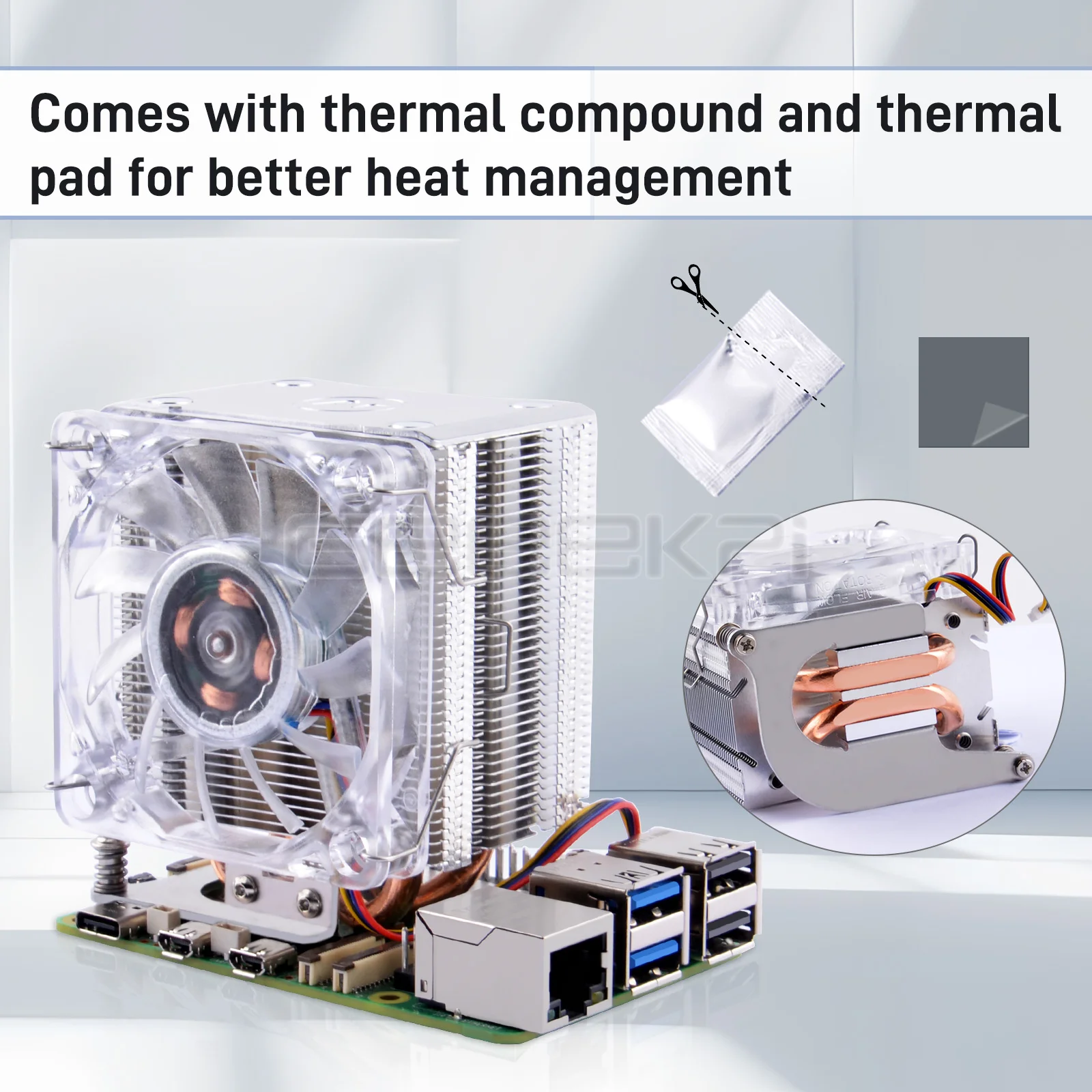 60mm Radiator Cooler for Raspberry Pi 5 for raspberry pi cooler chipset cooler