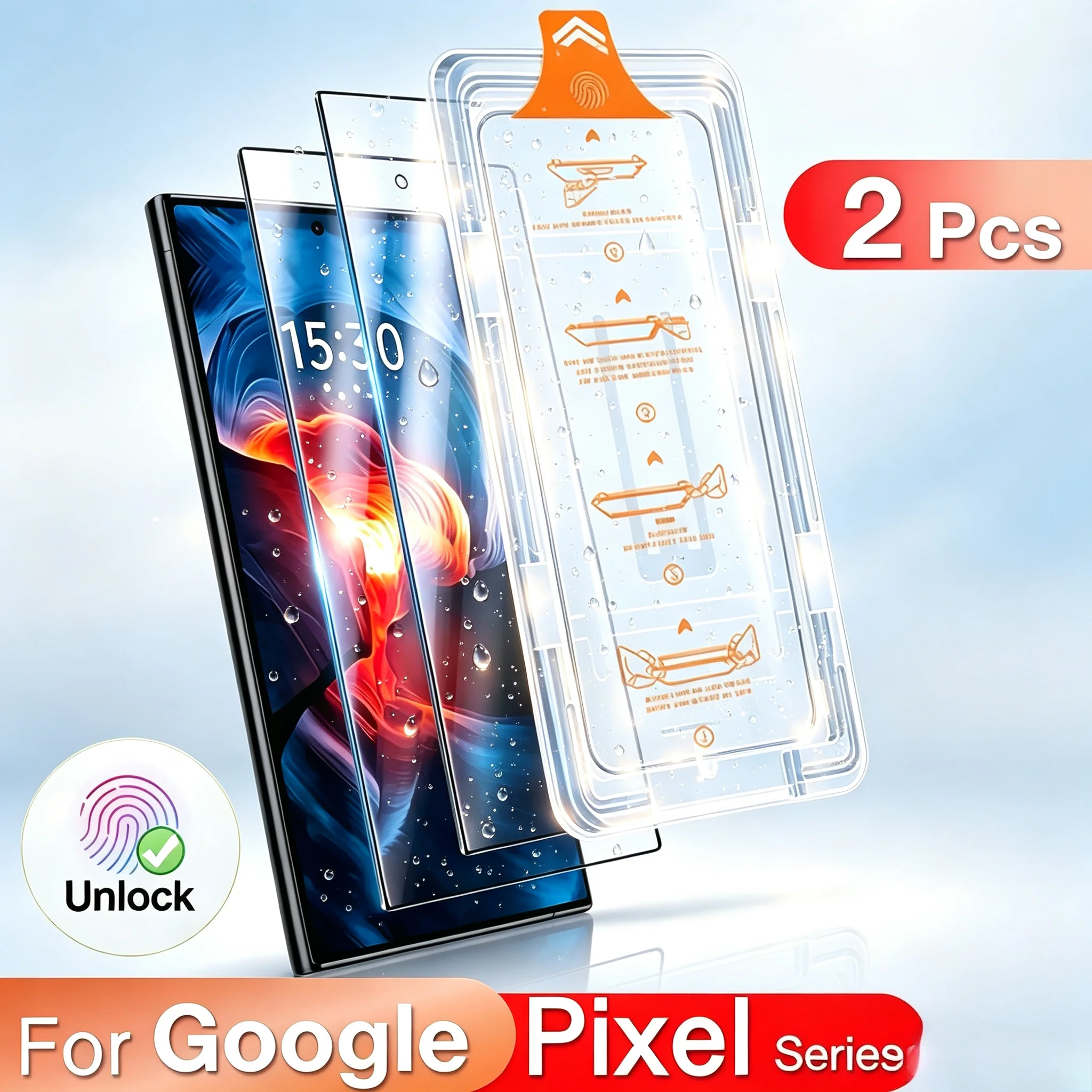 Premium 9H HD Tempered Glass Screen Protector - 1-2 Pack, Anti-Scratch, Easy Installation