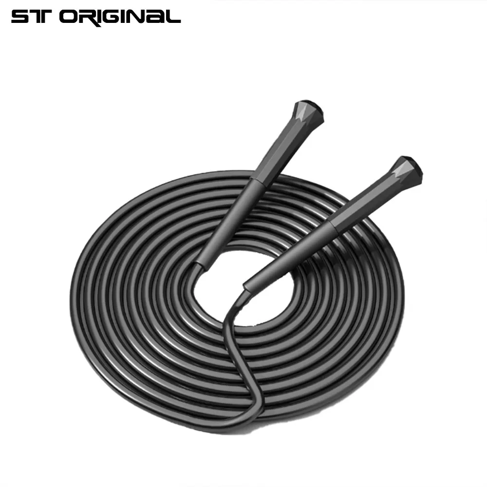 ST 오리지널 성인용 무게추 감량 줄넘기, PVC 길이 조절 가능, 근육 스포츠, 휴대용 피트니스 장비