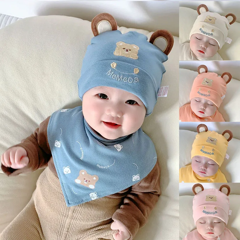 

Baby Hat Autumn Winter Baby Cute Bear Cotton Beanies Hats Warm Newborn Boys Girls Caps For Kids 0-12 Month