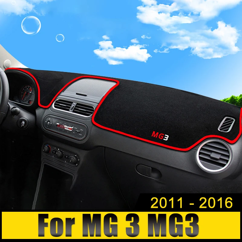 

For MG 3 MG3 2011 2012 2013 2014 2015 2016 Car Dashboard Avoid Light Pads Instrument Platform Desk Cover Mats Anti-UV Carpets