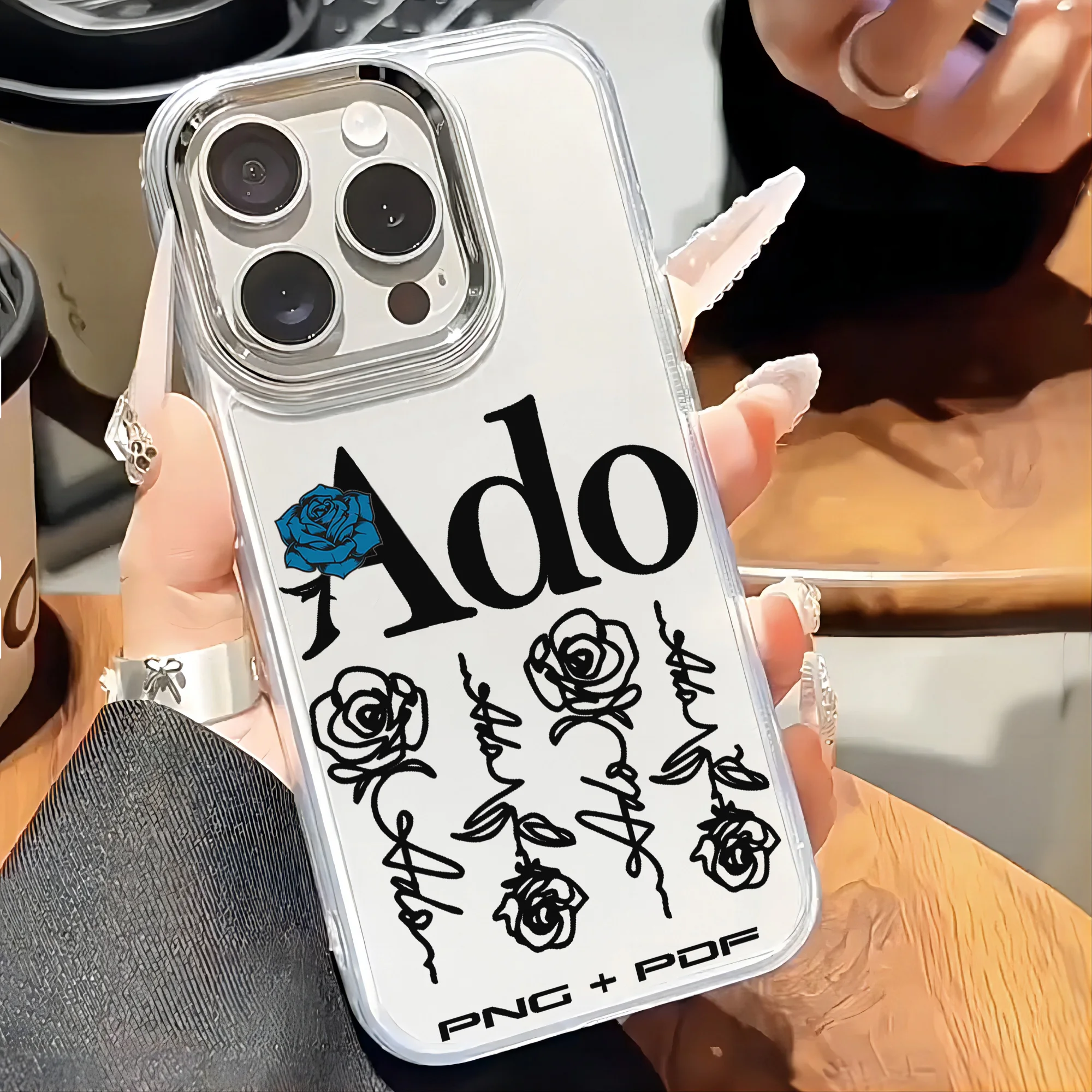 Anime Ado Kyogens Uta Transparent Soft Silicone TPU Phone Case