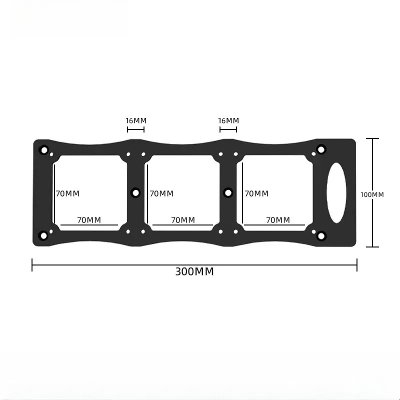 Plantilla De Perforación Para Cajas De Enchufe Tipo 86 - 2 Piezas, Plástico ABS, Para Construcción Y Bricolaje