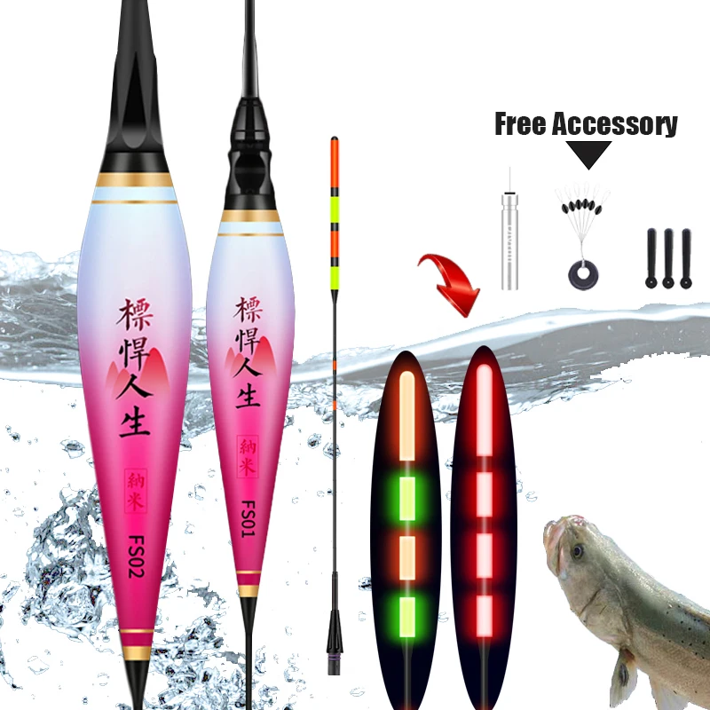 WLPFISHING Fishing Floats Gravity Sensor Smart Floaters High Brightness Fish Bait Hooks Color Change Bobbers Tackles 1PC fishing tackle fishing float fishing floats fishing bobber fishing buoy