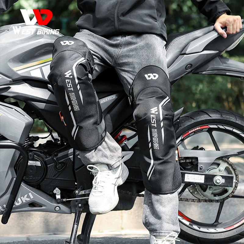 WEST BIKING Motorcycle Warm Kneepad Motorbike Riding Knee Pads