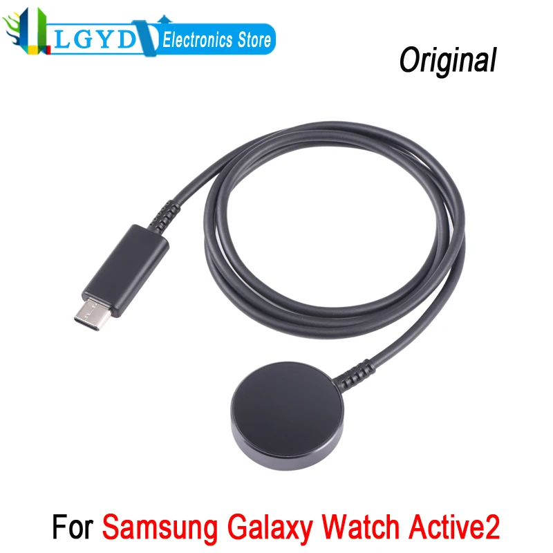 

Original USB Fast Charger For Samsung Galaxy Watch Active2 SM-R820 SM-R825 SM-R830 SM-R835 Smartwatch Magnetic Charging Base