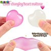 1Pc Changing Color Heart Squeeze Toy Sequins Love Fidget Toys Stress Reliever Squishy Pinch Kneading Toy Kid Party Favor 3
