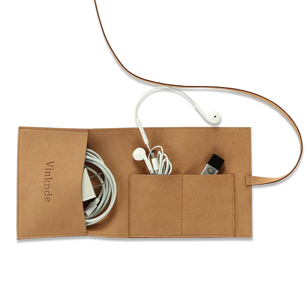 Mikrofaser-Schmuckbeutel mit individuellem Logo, Reisezubehör, Kabel-Geschenktaschen für Kopfhörer, Handy-Ladegeräte, Elektronik-Organizer – Detail 7